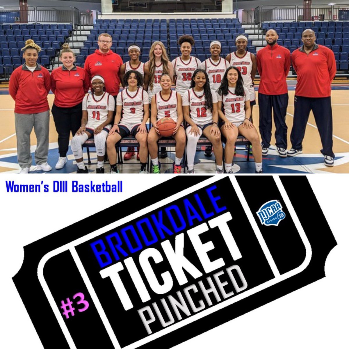 BCCAthletics's tweet photo. Brookdale women’s basketball team is seeded #3 in the NJCAA Region XIX Tournament❗️

Blues will host the Passaic Panthers Tuesday, February 28th at Robert J. Collins Arena https://t.co/qp7RvGQOhf