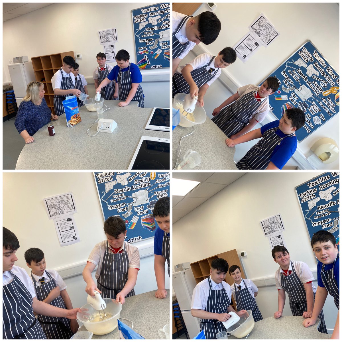 🥞🍯🍓Our amazing young people showed some fantastic team work to make perfect pancakes.  They made extras for other young people and staff in the school to enjoy too… not before trying for themselves though 😋 #itsSLC #youthworkworks #lifeskills #teamwork <a href="/CathkinHigh/">Cathkin High School</a>