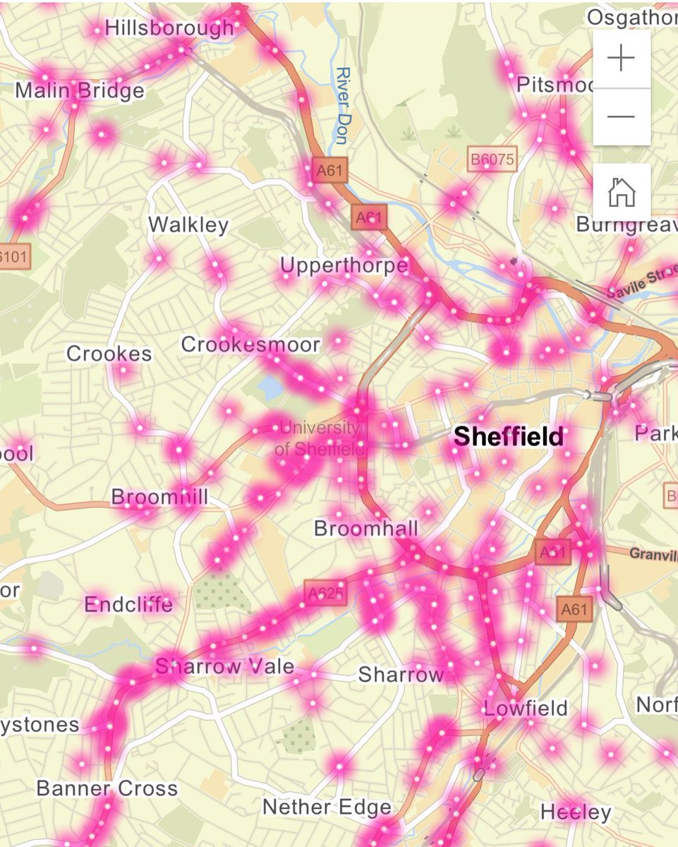 Living Streets Sheffield South West (@sheffieldsw_ls) on Twitter photo <a href="/SheffieldStar/">The Star, Sheffield</a> Look on CrashMap which uses verified data. This image of cyclist casualties (killed, serious & slightly injured) between 2016-2021 shows that Ecclesall Road needs redesigning to make it safer for cycling. <a href="/SheffieldStar/">The Star, Sheffield</a> Look on CrashMap which uses verified data. This image of cyclist casualties (killed, serious & slightly injured) between 2016-2021 shows that Ecclesall Road needs redesigning to make it safer for cycling.