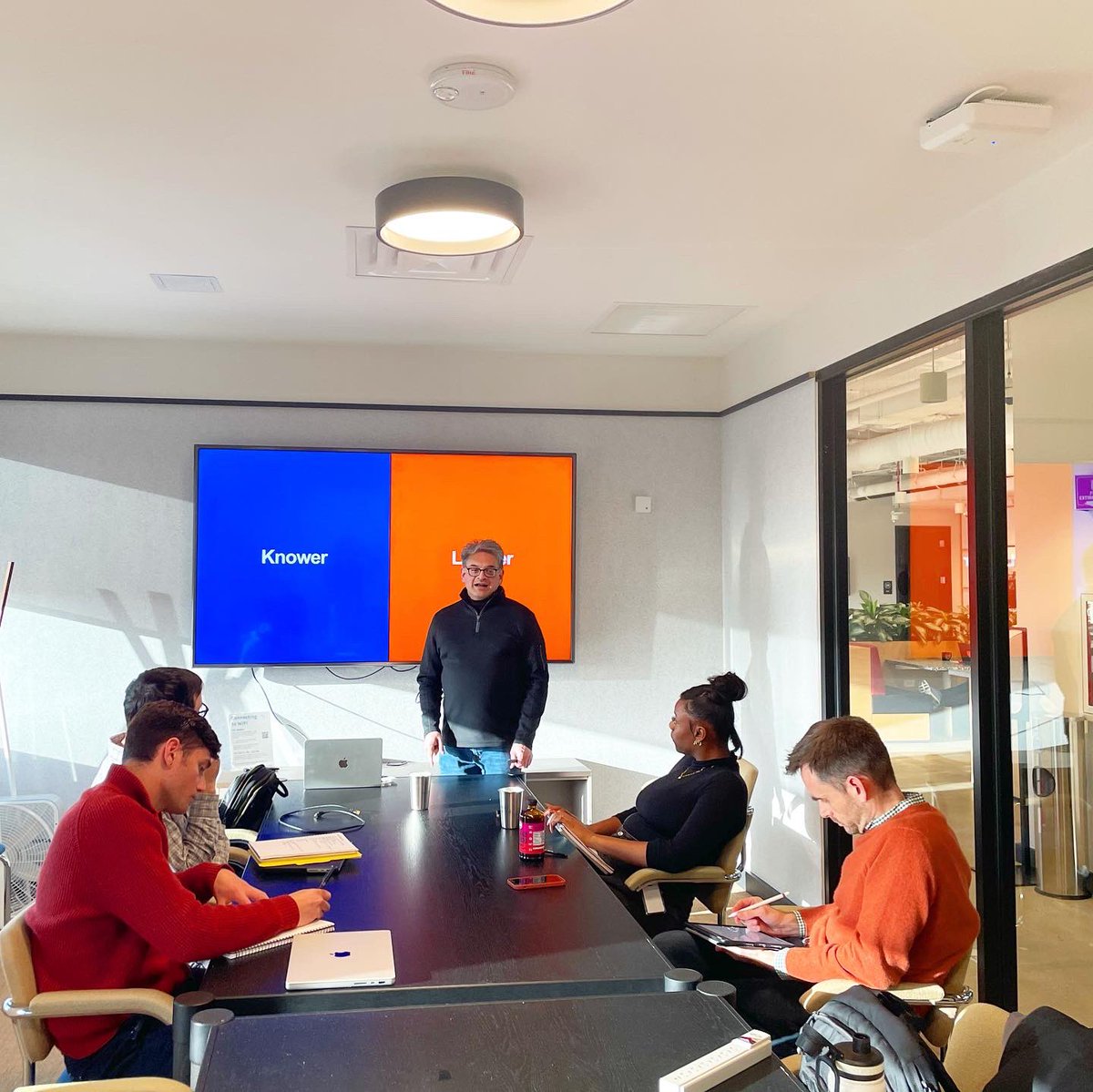JumpAssociates's tweet photo. Great day of onboarding with our newest Jumpsters! Jump overview lead by Michael Fazio and purpose training with @devpatnaik. So excited to welcome our new team members to the office!

#jumpassociates #jumpsters #onboarding #newhires #purposedriven #futurefocused https://t.co/qW18ElBFnC