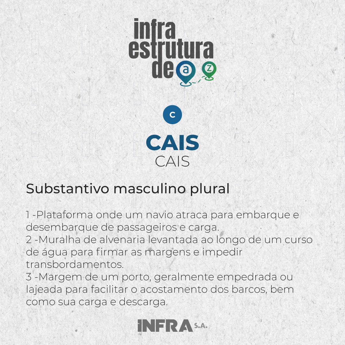 infrasaoficial's tweet photo. Vamos de Infraestrutura de A a Z? 🤩
Na #Infra SA , pensamos na integração dos modos de transportes e acreditamos que a infraestrutura traz desenvolvimento para o país 🇧🇷!
#transportes #InfraSA #intermodalidade #Cais #porto https://t.co/GHTpufTFPG