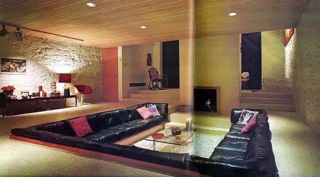 designdocument's tweet photo. Selection of unique Conversation Pits from the 70s 💬 https://t.co/9tZvEalRHj