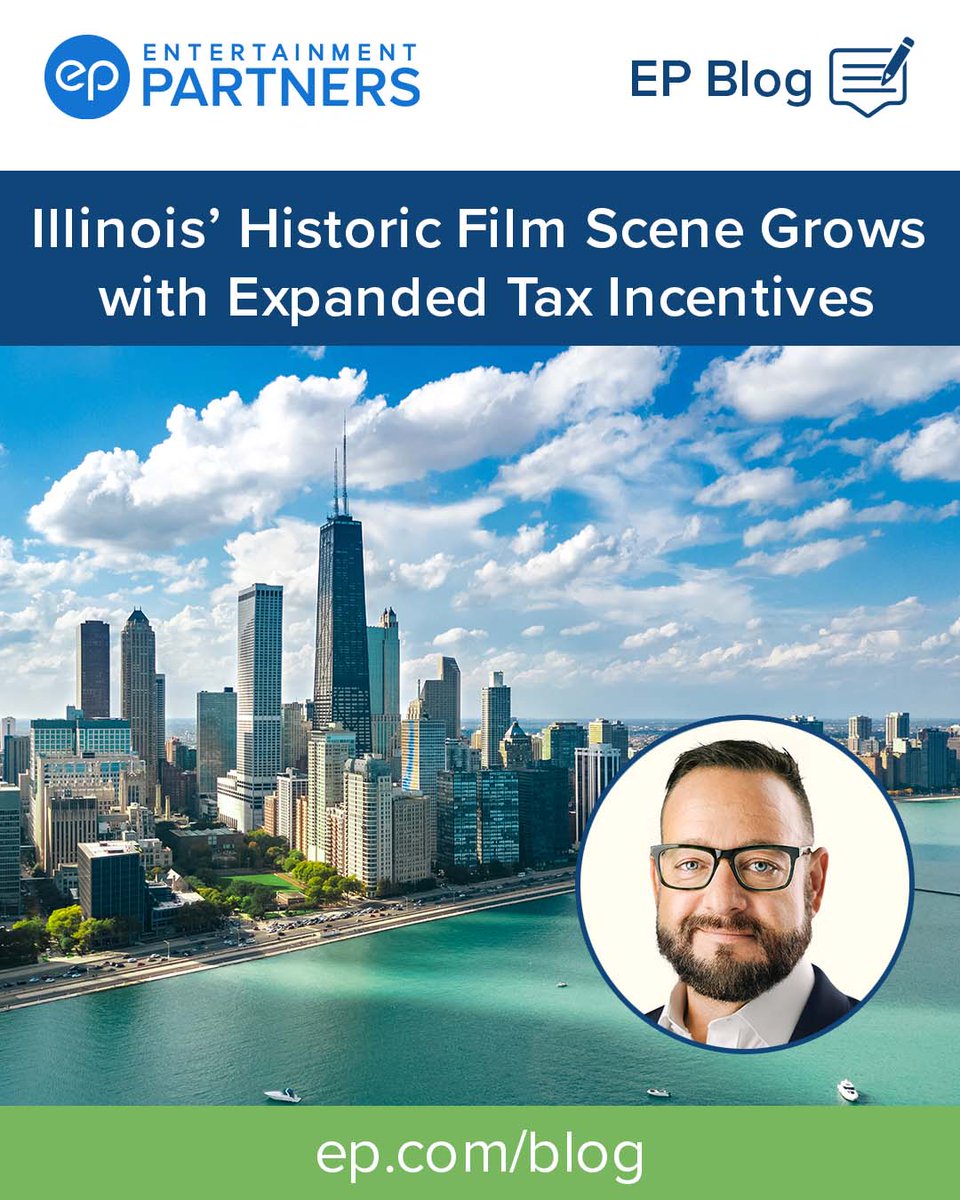 EntPartners's tweet photo. #ProductionIncentives expert Joe Chianese looks at how recent legislation sets up #Illinois to attract bigger #film & #TV productions and create thousands of #jobs: https://t.co/foqaA3cKYU
#blog #chicagofilm #chicago #filmchicago #filmmaking #filmmaker #filmillinois #taxcredits https://t.co/K8ArQPv89c