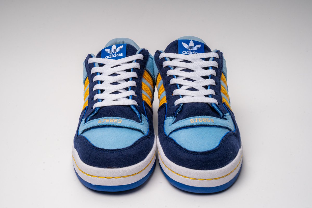 bethemultiplier's tweet photo. Check out the 1st item of the "Evolution of Excellence" collection, the @adidas Forum Alpha. Our Factory8384 designed these to commemorate @kaj33's UCLA career, where he won three championships. 
These kicks will be available on 2/28 to the first 33 VIP members of Club Skyhook! https://t.co/qVV9pMDiLF