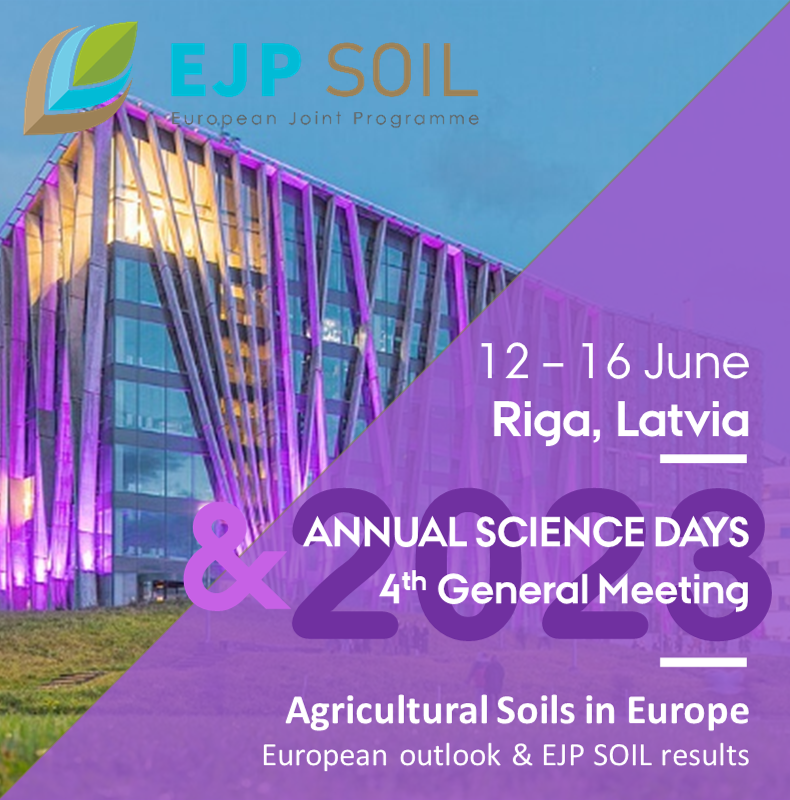 EJPSOIL's tweet photo. EJP SOIL #AnnualScienceDays 2023 &amp; General Meeting.  12-16/6, Latvia. Plenary&amp;online #ejpsoilresults
READMORE &amp; REGISTER: https://t.co/U5XWKjaNW1
#soilscience  #ejpsoilimpact #sustainableagriculture @EU_ScienceHub @HorizonEU@EUGreenDeal @HorizonEU @EU_ScienceHub @eugreenresearch https://t.co/b1Hvubv12Y