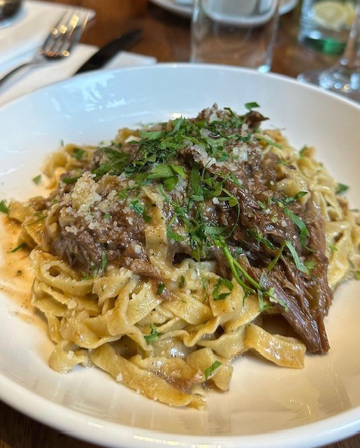 GMAshland's tweet photo. A warm bowl of homemade Oxtail Fettuccine at #peachesprime is what this day calls for! 🍝

📸: @kingchampeats

Learn more here: https://t.co/4kqrWCfUoQ https://t.co/9XDFalitSV