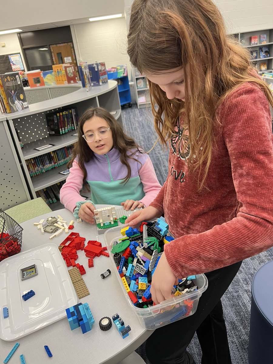 ChallengersMcA's tweet photo. Our students are learning collaboration, joint problem solving, sharing, and turn taking at Lego Club. As they take turns in different roles, divide up the tasks, and work on the build together, they can also gain a sense of innovation. #KirbyONE40 #McAuliffeProud https://t.co/Cypm5Zj5gK