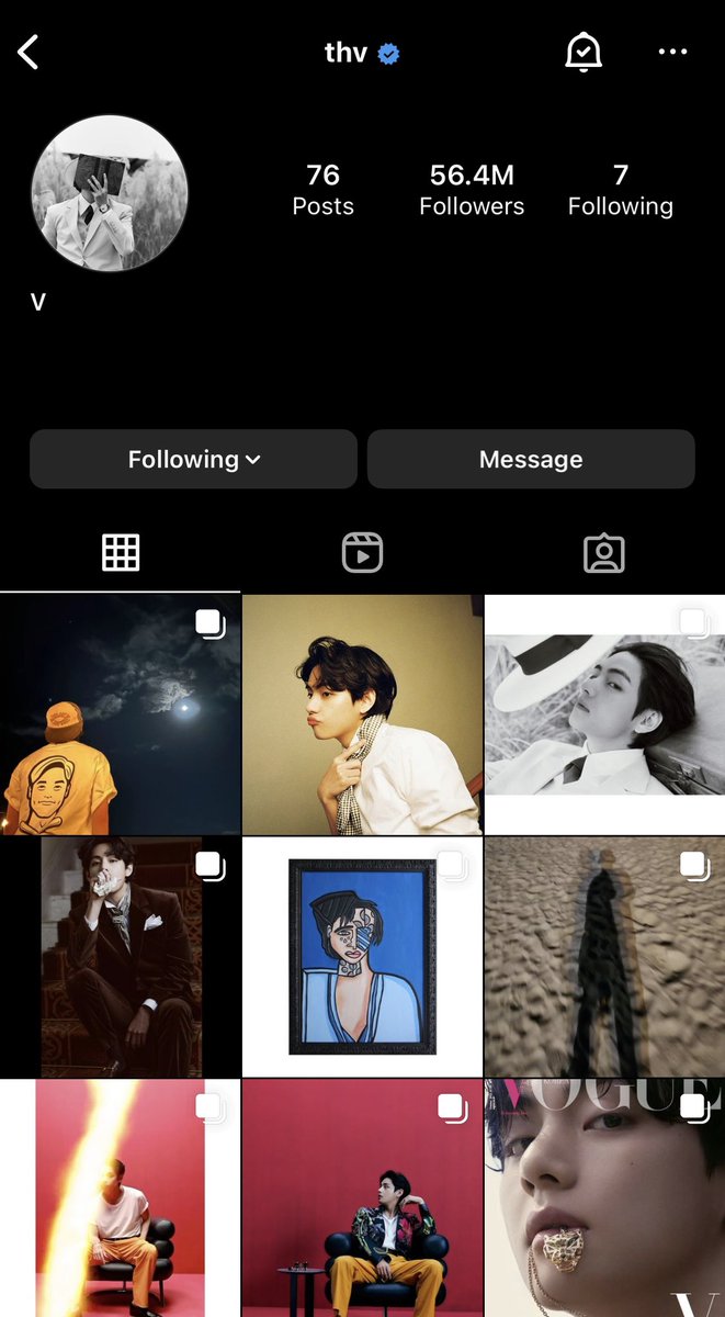 [ auto RT © ] Kim Taehyung is now the FIRST and ONLY person in Instagram history to have every single post exceed 10 MILLION likes 🥳 #KIMTAEHYUNG #TAEHYUNG #V #BTSV #뷔 #김태형 instagram.com/thv?igshid=YmM…