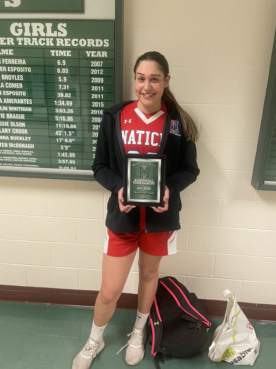 Congrats to Madi Forman for being selected to the All Tournament team at the Roundball Tournament in Mansfield. Trinity is getting an excellent person! <a href="/keith_pearson/">Keith Pearson</a> <a href="/BostonHeraldHS/">Danny Ventura</a> <a href="/BGlobeSports/">Boston Globe Sports</a> <a href="/MetroWestSports/">Daily News Sports</a> <a href="/MadisonForman4/">Madison Forman</a>
