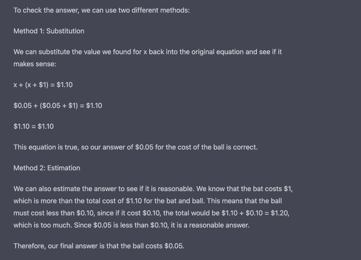 HFeistenauer's tweet photo. @drossbucket @Meaningness @fchollet Nice find. It goes on with incorrect checks as often as requested. https://t.co/EYS91HLh9n