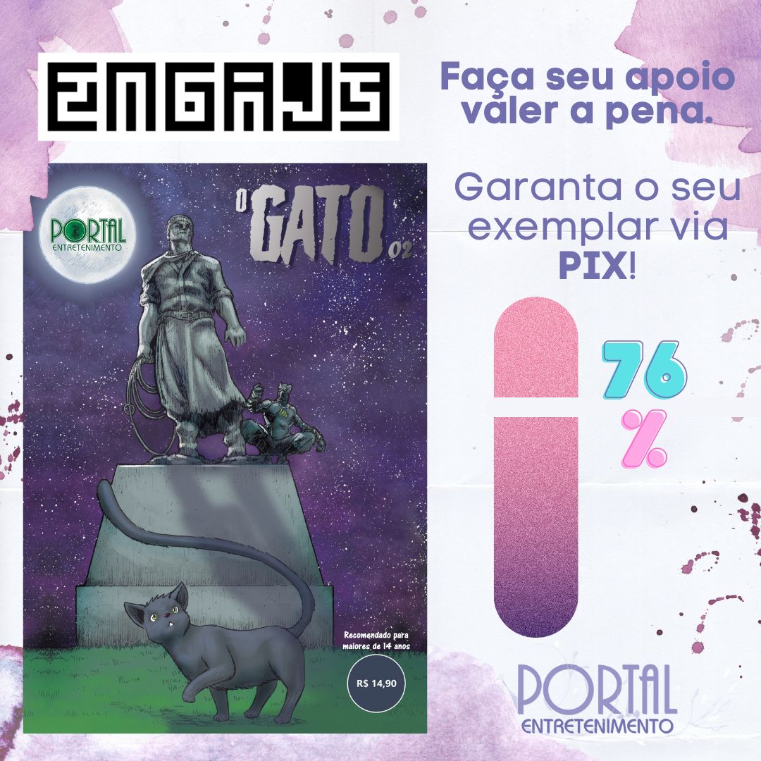 portalhqs's tweet photo. 🐈Avançando, avançando nessa trajetória do #felino🐾
📈Venha você pro #Engaje e ajude a obra O Gato 02 a sair para o papel📚
#gato #ogato #Entretenimento #hq #hqs #novidades #quadrinhos #apoie #PortalEntretenimento #projeto https://t.co/rnnt84lKGC