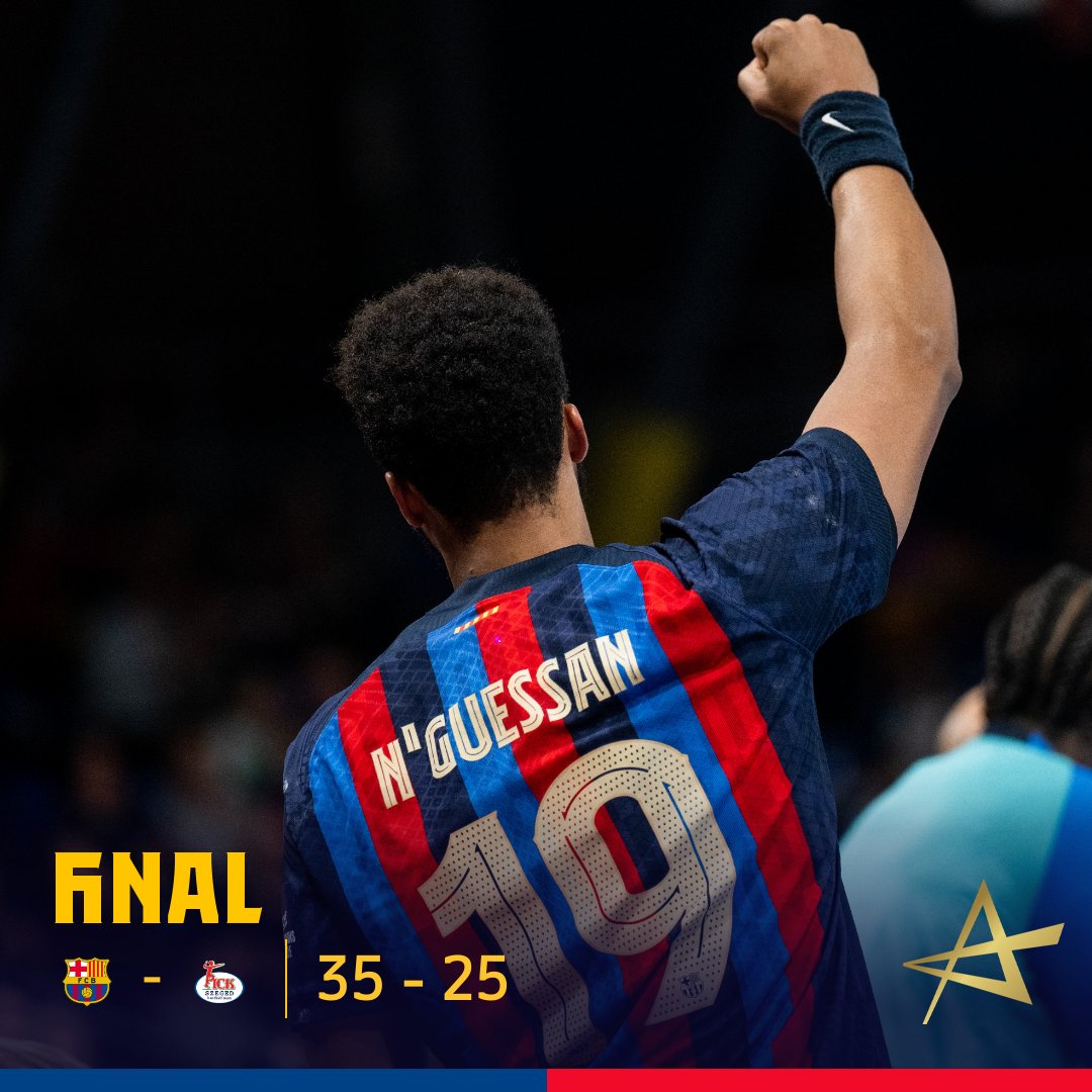 Barça Handbol (@fcbhandbol) on Twitter photo Jornada 13 <a href="/ehfcl/">EHF Champions League</a>
<a href="/FCBhandbol/">Barça Handbol</a> 3⃣5⃣
<a href="/pickhandball/">OTP Bank - PICK Szeged Handball</a> 2⃣5⃣
FINAL
📺 <a href="/esport3/">Esport3</a> & <a href="/DAZN_ES/">DAZN España</a>
🏠 Palau Blaugrana
🔵🔴 #ForçaBarça Jornada 13 <a href="/ehfcl/">EHF Champions League</a>
<a href="/FCBhandbol/">Barça Handbol</a> 3⃣5⃣
<a href="/pickhandball/">OTP Bank - PICK Szeged Handball</a> 2⃣5⃣
FINAL
📺 <a href="/esport3/">Esport3</a> & <a href="/DAZN_ES/">DAZN España</a>
🏠 Palau Blaugrana
🔵🔴 #ForçaBarça