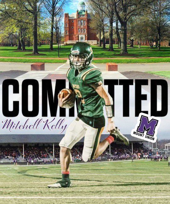 I’m very excited to announce my commitment to <a href="/MountUnionFB/">Mount Union Football</a> Thank you to everyone who has pushed me to get to where I am today. I can’t wait to get to work! <a href="/CoachGeoffDartt/">Geoff Dartt</a> <a href="/jmarkowski_8/">Jordan Markowski</a> <a href="/WillNorthFB/">Will North Football</a>