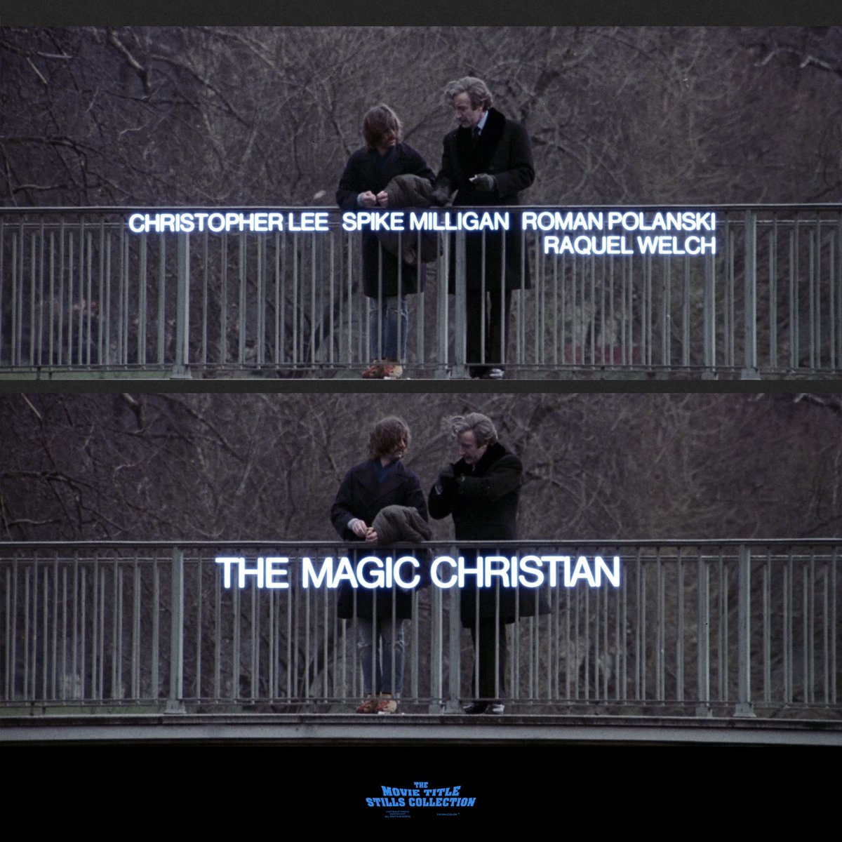 Raquel Welch (1940 – 2023)

THE MAGIC CHRISTIAN (1969) title sequence
annyas.com/screenshots/up… #TitleSequence #RaquelWelch 

Directed by: Joseph McGrath 
Starring: Peter Sellers, Ringo Starr, Richard Attenborough, Raquel Welch, Christopher Lee