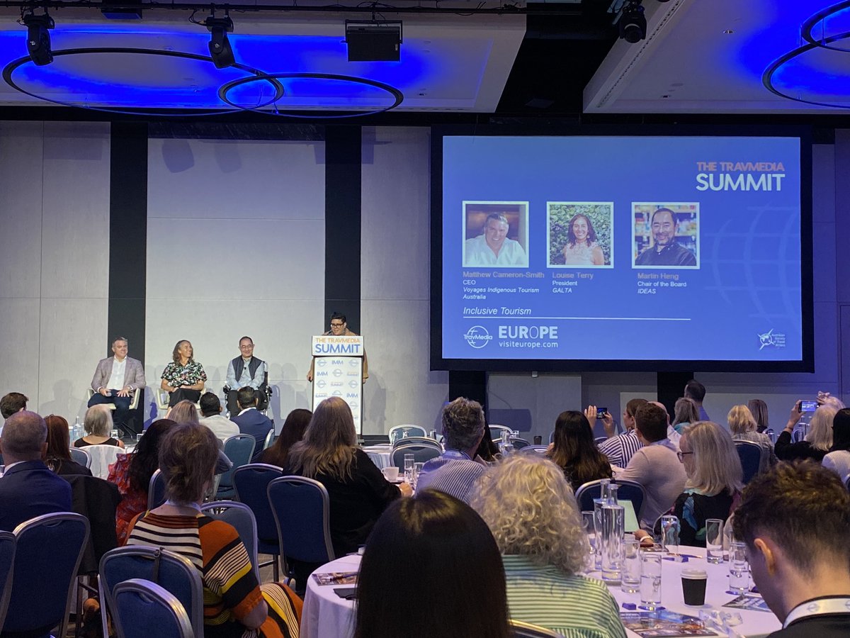 MarieBarbieri's tweet image. “Inclusivity is a forethought, not an afterthought.” Matthew Cameron-Smith: CEO Voyages Indigenous Tourism Australia. #travmedia #travmediasummit #astw #sydney #nsw