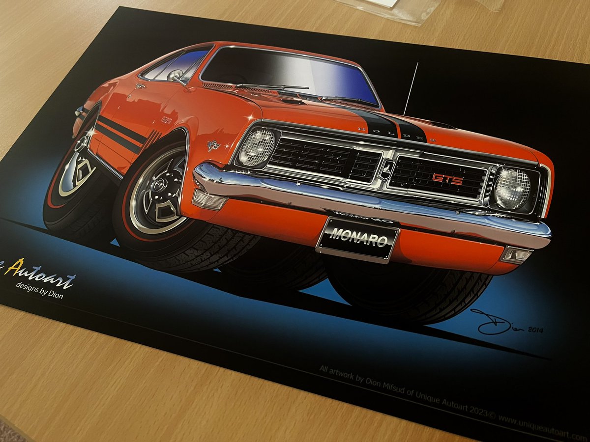 My cartoon version of the #Holden HT GTS Monaro in Sebring Orange. What do you think friends?  Enjoy your day ✌️#monaro #CartoonArt #automotiveart #art #futurenft #orange #cars #prints