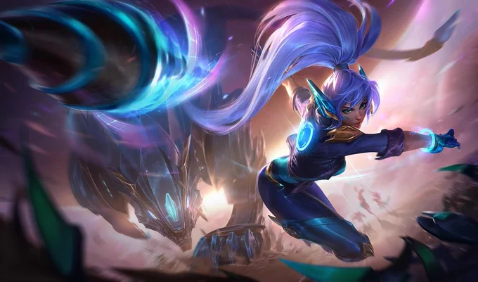 New Super Galaxy Nidalee  Of the new class of Super Galaxy cadets, Nidalee-with her exceptional skill for throwing projectiles through zero-gravity-shows the most promise. As the Spider Queen continues her reign of terror, 1/2 
