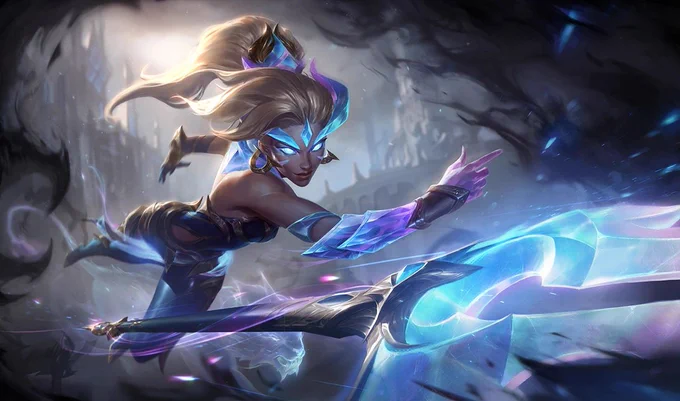 New Dawnbringer Nidalee  Both a celestial beast and a dawn-walking primordial, Nidalee rules over the restorative calm of the natural world. She guards the land's remaining peaceful places, bringing light and order to the mortal creatures under her care. 