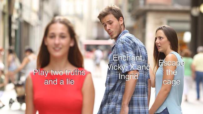 RoseDennyx's tweet photo. Some out of context memes from my latest #dnd session I dm ft. @HorhaMegan @grey_wizabeth @Taylor_Baxter @BaxterDanniella  
1/? https://t.co/k2TvVjF5Tl
