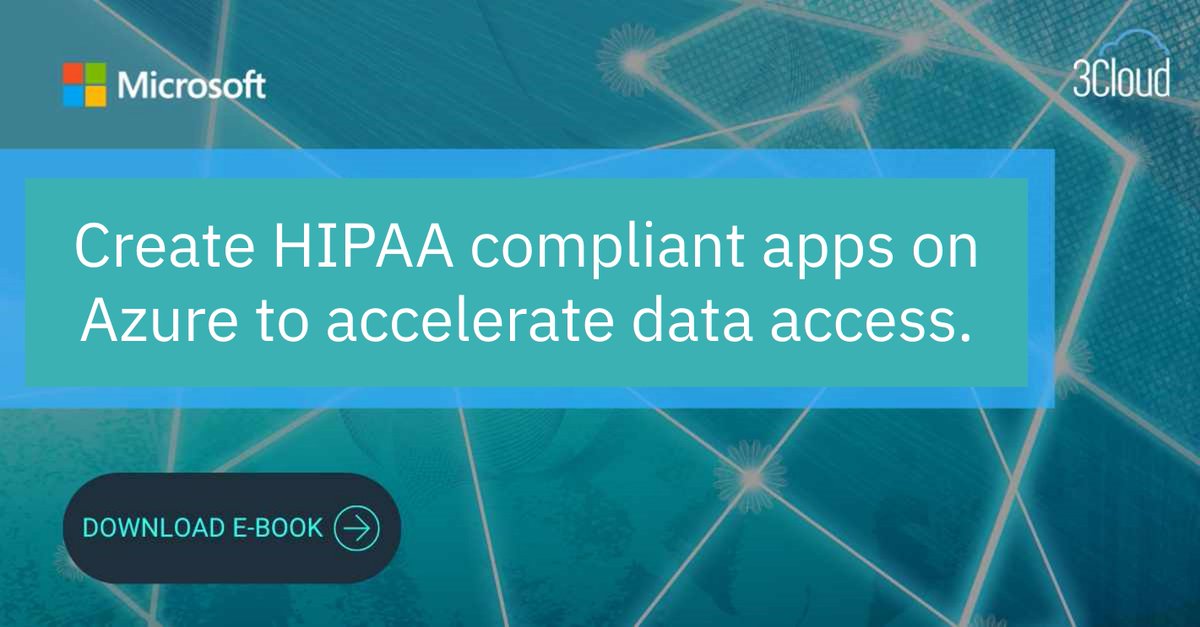 go3cloud's tweet photo. Simplifying provider and patient access to vital #healthcare information is crucial.๐ฉโโ
Creating a HIPAA-compliant app on #MicrosoftAzure will greatly accelerate #data access while ensuring proactive #security measures.
Build your #AppoftheFuture โก๏ธ https://t.co/p0BUAaNjb4 https://t.co/zZ7kKI2XSI