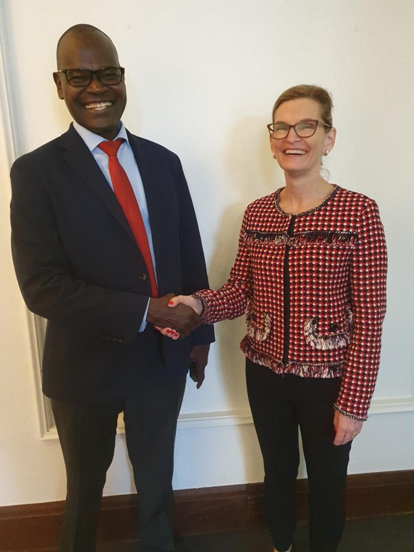 ITUSecGen's tweet image. Pleased to catch up with John Omo @sg_atu, Secretary-General of African Telecommunication Union on a series of regional and global activities, initiatives, processes fostering #DigitalDevelopment and benefiting from  effective cooperation between @ITU &amp;amp; @atu_uat