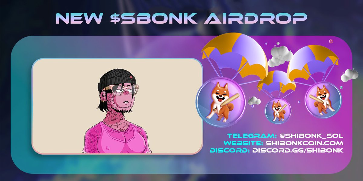SHIBONKSOL's tweet photo. NEW $SBONK AIRDROP! 🪂
ATTENTION ALL @b00bsNFT HOLDERS 🚨
Keep an eye out for your $SBONK Airdrop 🪂
Discord: https://t.co/vbdrOdBgG9 

@hey_wallet send .002 SBONK to the first 2000 retweets and comments #B00bs

#HeyWallet #SolanaNFT #Airdrop #SolanaAirdrops #B00bs https://t.co/HROJ9kxsPC