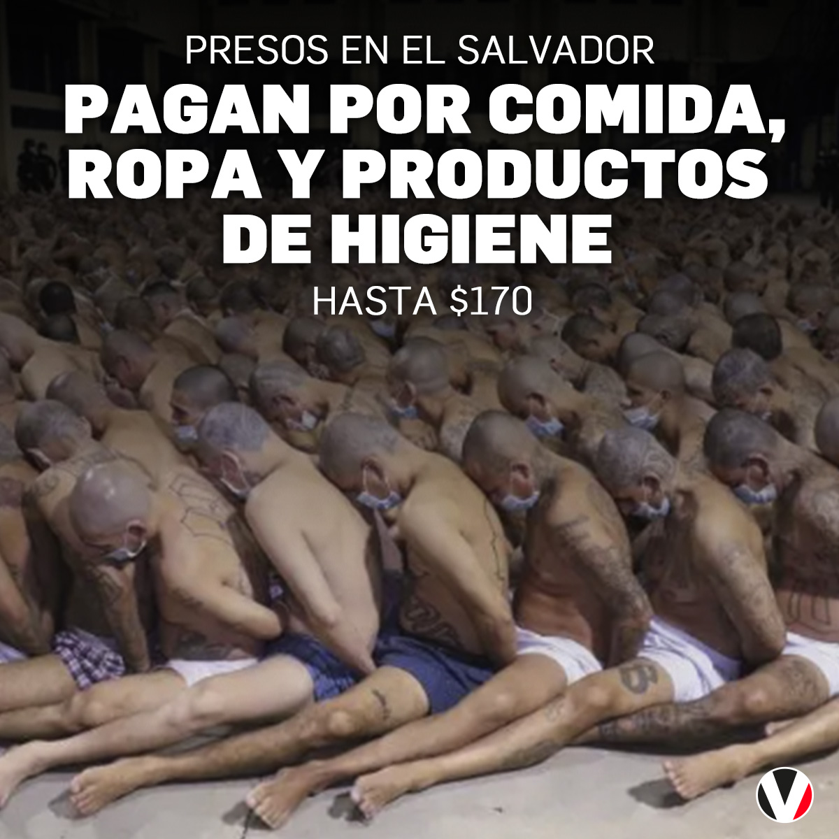 revistavistazo's tweet photo. #ATENCIÓN | Las familias de los presos en El Salvador deben pagar hasta $170 por paquetes alimenticios, vestimenta e higiene personal. Es la única opción, no pueden llevarles nada de afuera: https://t.co/Nr1A1tuWTK https://t.co/AXIsq34paC