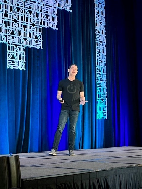 CRITICALSTART's tweet photo. Day 2 of #START24 was fantastic, especially hearing from our CEO Rob Davis on Critical Start's beginning, new things to come and raising our game to simplify #breachprevention and stop business disruption. #SKO #mdr #cybersecurity https://t.co/pe8fQ0BBVQ