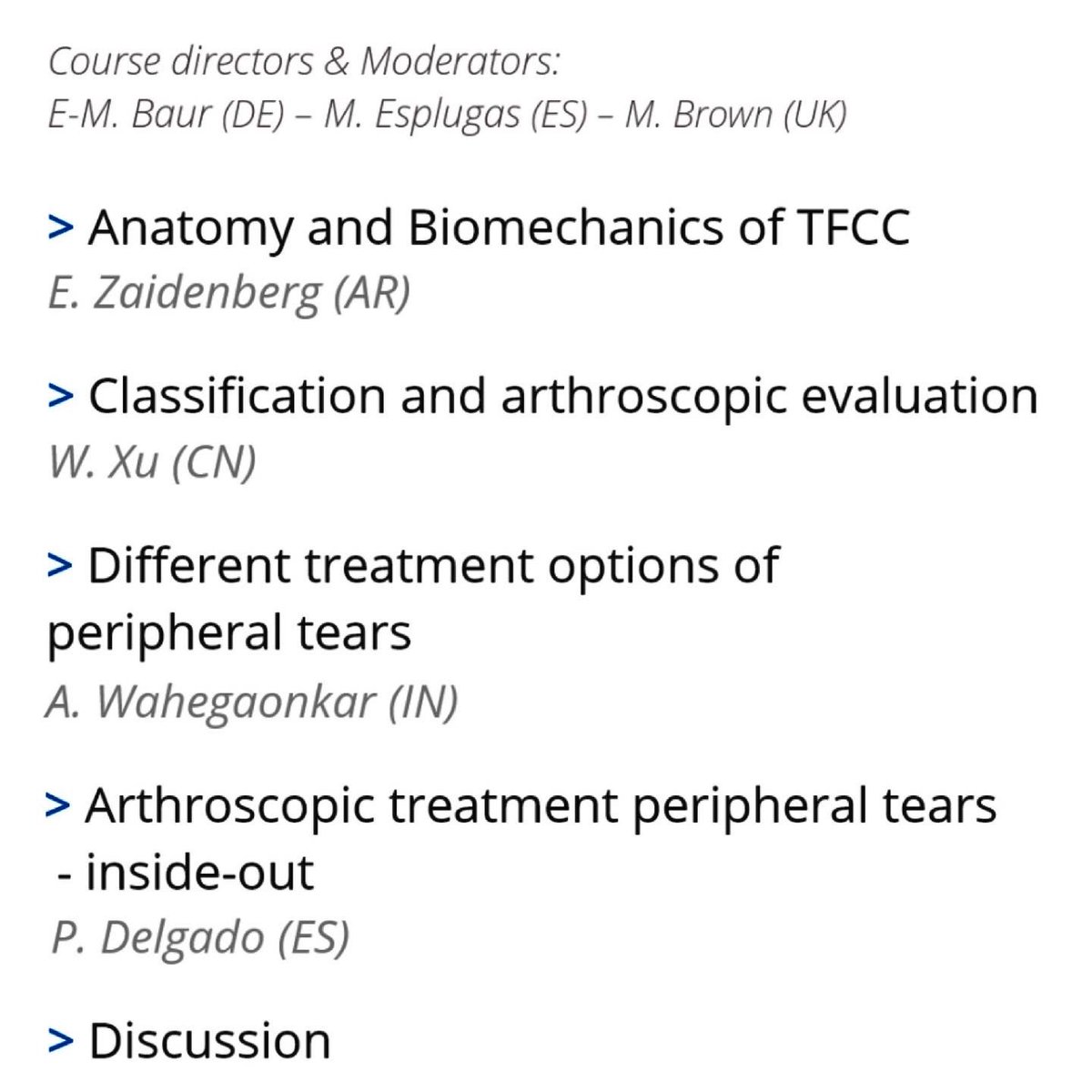 drpedrojdelgado's tweet photo. 2023 IWAS Webminars: TFCC repair: Anatomy & peripheral lesions. Donโt miss out on the opportunity to enhance your skills and surgical capabilities!
Next FRIDAY, FEBRUARY 24 - From 4:00pm to 5:00pm (UTC+1)
#wristarthroscopy #iwas #tfcctear #tfccrepair @IWAS_Wrist @IrcadFrance https://t.co/aPS37Kn1Al