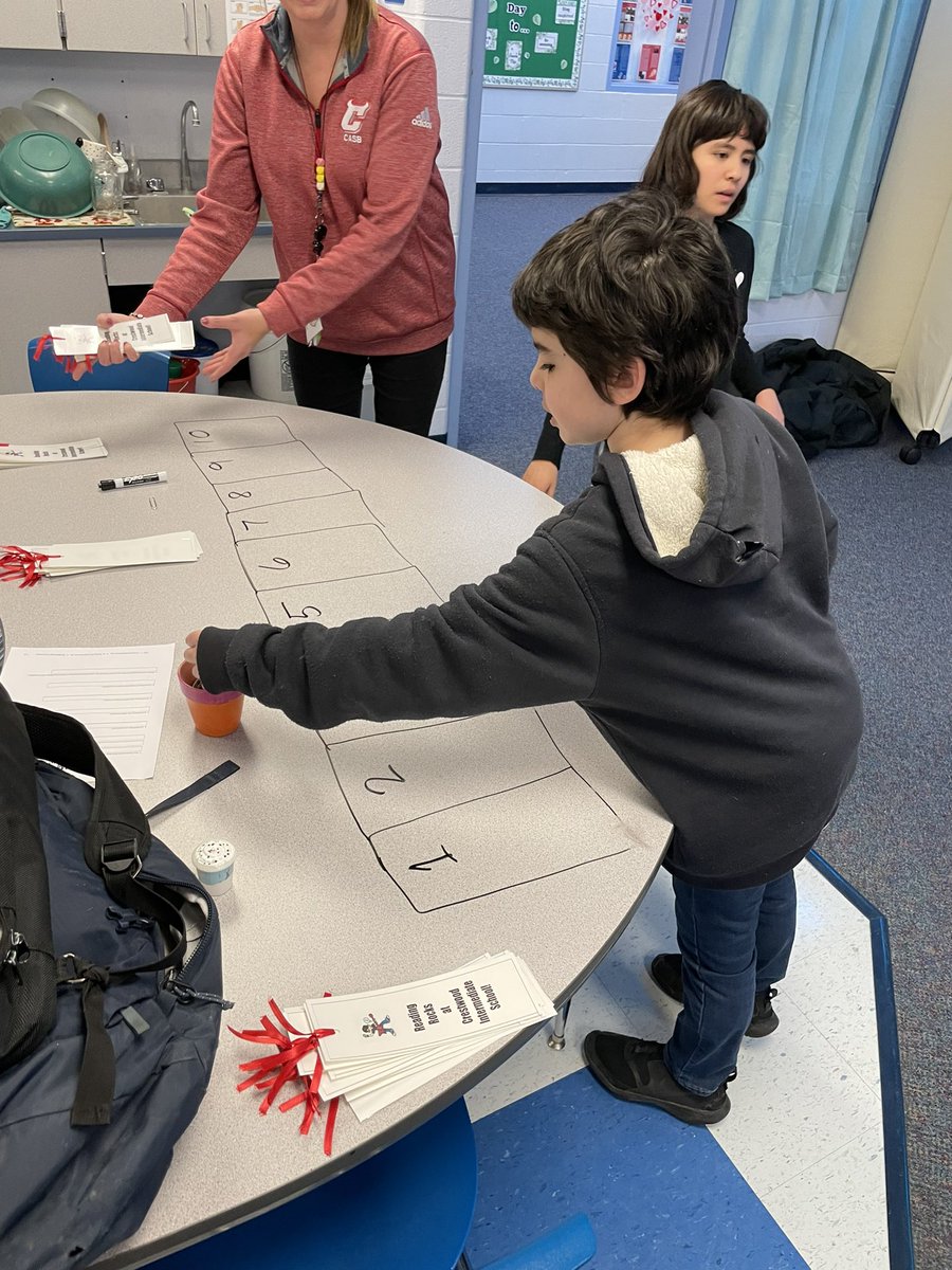 CSC hard at work to make bookmarks for an upcoming school wide event! 📚