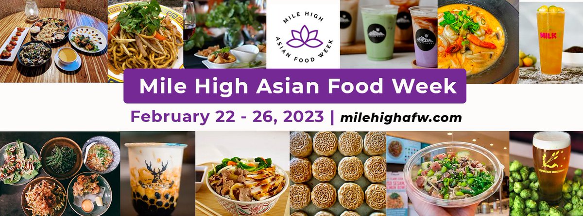 Presented by <a href="/AsianAveMag/">Asian Avenue Magazine</a> and created by Asian American Pacific Islander (AAPI) food and beverage industry members, Mile High Asian Food Week is here! See the list of vendors and their specials at: milehighafw.com. #milehighafw