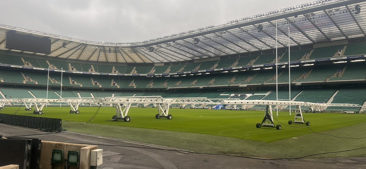 Nice day sharpening the electric <a href="/DennisMowers/">Dennis Mowers</a> &amp; break-in service on the tractors <a href="/Twickenhamstad/">AllianzStadium</a> on behalf of <a href="/CampeyTurfCare/">Campey™ Turf Care Systems</a> &amp; <a href="/Benjaytaylor/">Ben Taylor</a> great to see the pitch up close, quality coverage and looks amazing for the last few games of the season. Nice to meet <a href="/jimRFU/">Jim Buttar</a> &amp; his team