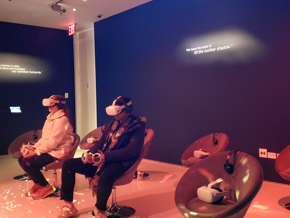MorningYouWake's tweet image. Here’s some more of our favorite images and scenes from our @MovingImageNYC exhibition. 

{📸: @NasKaras}
#WakeAtMoMI #onthemorningyouwake #xr4c