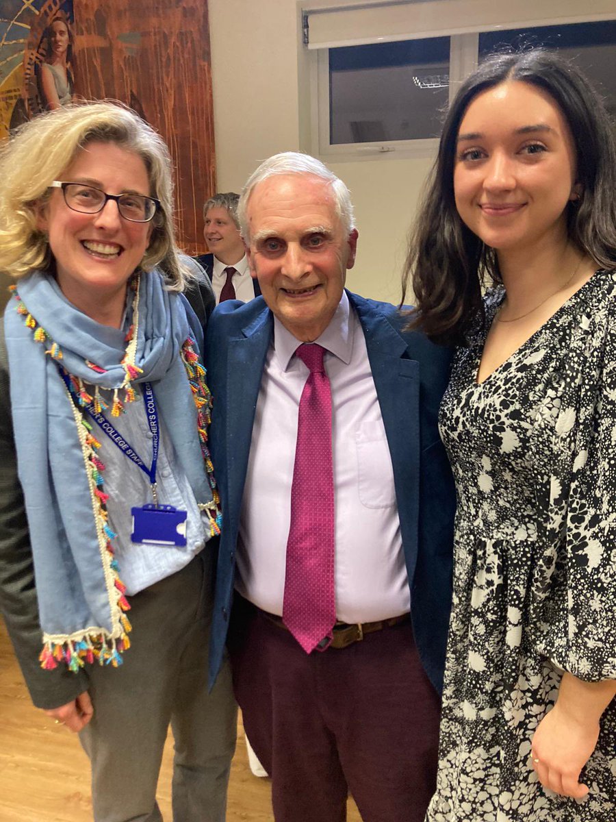 anna_hedges's tweet photo. After hearing Steven Frank’s story 6 years ago as an ambassador for @HolocaustUK, it was a privilege to host him tonight at @Churchers1722. Once again I was struck by his ability to convey humour and wisdom in the midst of such harrowing memories. Thank you Steven. https://t.co/HEgfFD21CJ