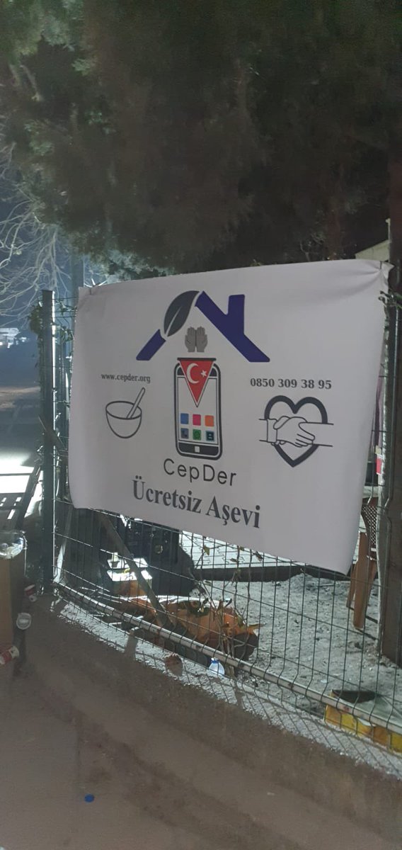 Deprem bölgesinde Aş evlerimiz kurulmuştur