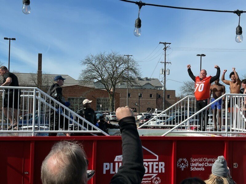 Our team had an amazing time supporting @SpOlympicsMI at the Polar Plunge this weekend! #PolarPlunge #SwarmTheSay #ServiceBeforeSelf