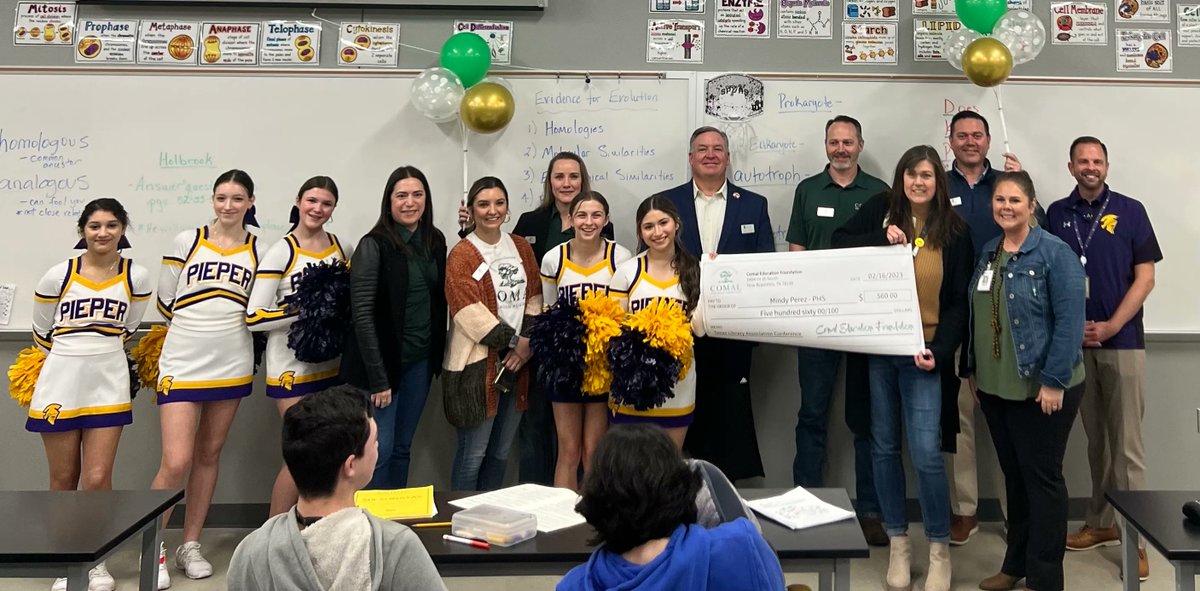 Congratulations to our dedicated teachers!
Nydia Herzog won the Super Star teacher award from Bulverde Spring Branch Area Chamber of Commerce, Jaime Holbrook and Mindy Perez both won a <a href="/Comal_EF/">ComalEducationFoundation</a> Comal Education Foundation grant! <a href="/PieperPrincipal/">Jaime Alvarez-Calderon</a> 
<a href="/cisdnews/">Comal ISD</a>