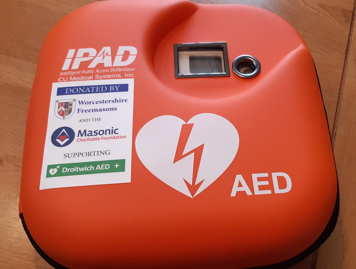 20 AED units all ready for delivery to Worcester, Kidderminster &amp; Bromsgrove Police forces ready to support the Community in an emergency
Financed by Worcestershire Freemasons &amp; The Masonic Charitable Foundation supporting Droitwich AED Charity
