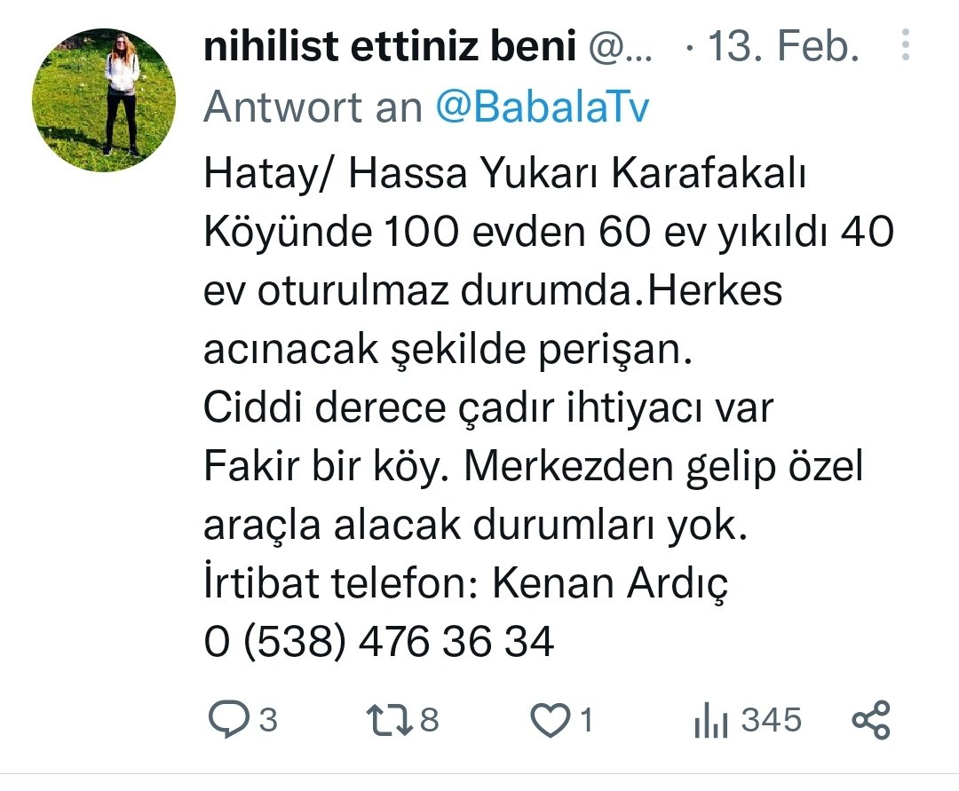 canocan08's tweet photo. @doratheos Bu twit sizin mi. Burdaki telefon numarasına ulaşılmıyor. Yardım etmek istiyoruz ama o köyden bir muhatap bulabilmemiz lazım https://t.co/FwOW37I7cL