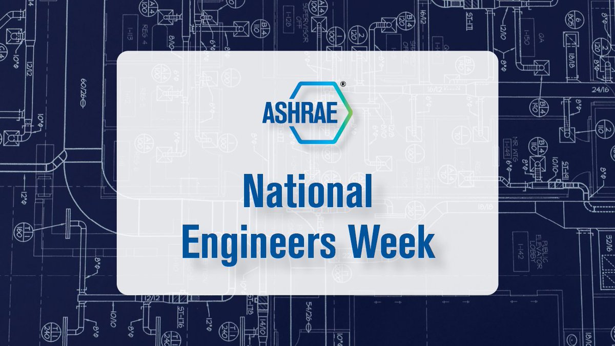 ashraenews's tweet image. The theme of this year’s #NationalEngineersWeek is #CreatingtheFuture. ASHRAE’s members across the globe are committed to advancing human well-being through sustainable technology for the built environment.  

#MyASHRAE