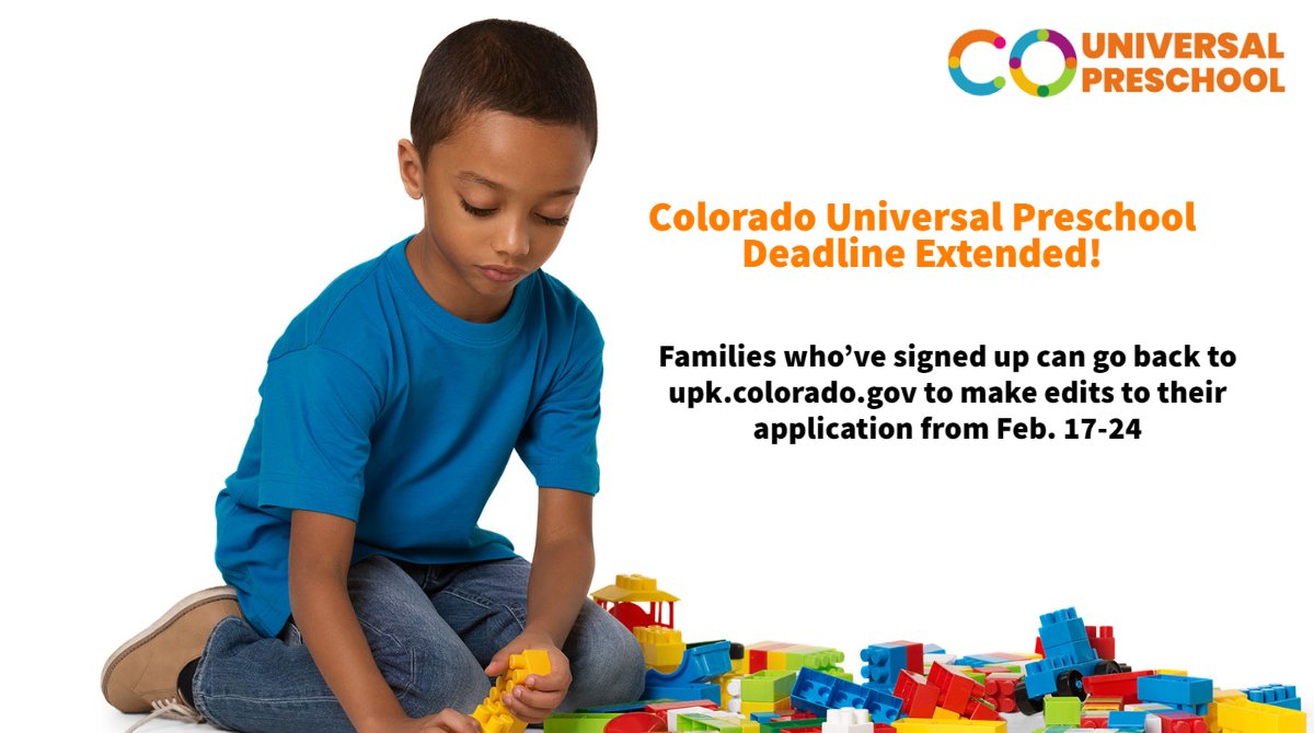 CO Dept of Education on Twitter "RT COEarlyChild Attention Families