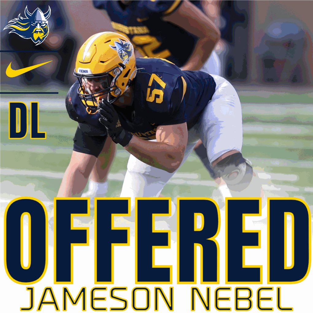 Jamesonnebel's tweet photo. After a great call with @coachscholten I am so blessed to to receive my first offer from @AugieFB! @CoachOJ_ @Coach_Enderson @AugieCoachBEAR #FightOn #WreckingCrew #GET2THEQB https://t.co/dEicIbVGaX