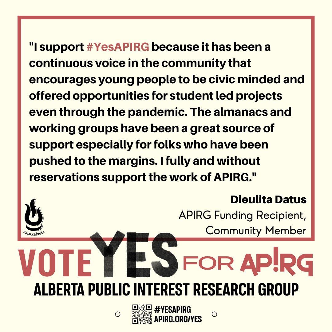 apirg's tweet photo. "I support #YesAPIRG because it has been a continuous voice in the community that encourages young people to be civic minded and offered opportunities for student led projects even through the pandemic." - Dieulita Datus, APIRG Funding Recipient https://t.co/5wCopVTbsa