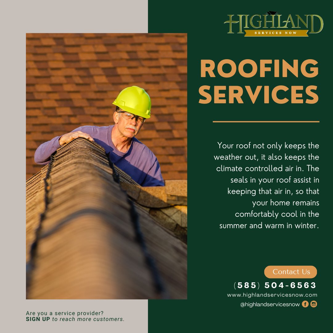 highlandsvcsnow's tweet photo. A sturdy roof is what makes your home worth having. To prevent leakage and malfunction, have a yearly inspection of your roof and promptly repair any damage to shingles, seals and guttering. Schedule a service when you call us at (585) 504-6536. https://t.co/QTbtSRtFzp