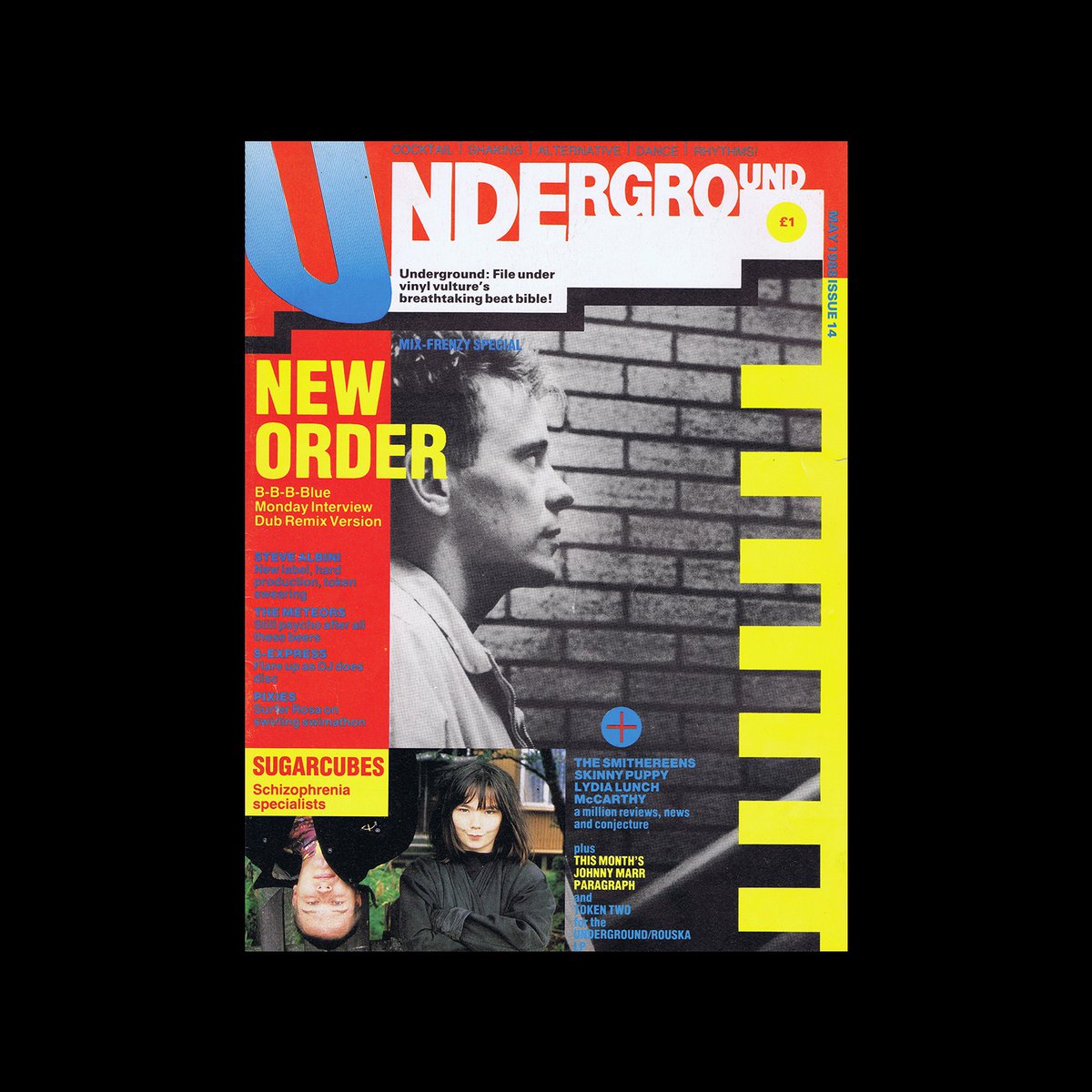 DesignReviewed's tweet photo. Underground Music Magazine, the 1980s. Designed by Rod Clark.  https://t.co/0S95QBZE9T #underground #musicmagazine #rodclark #80sdesign #typography https://t.co/op8nN4nQdd