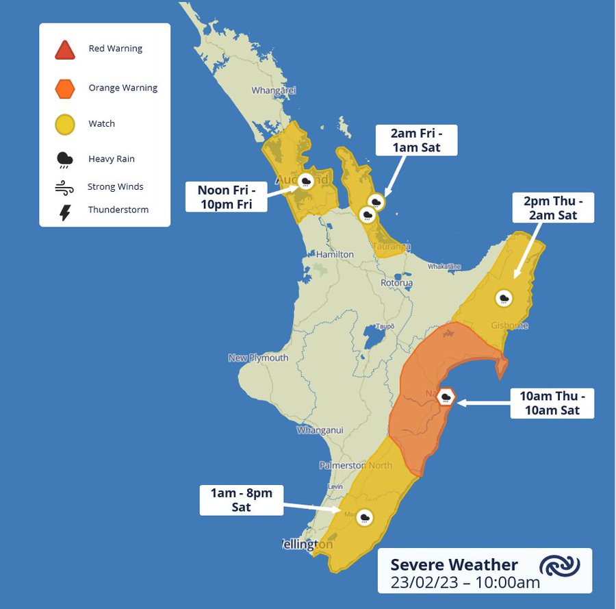 Heavy rain warning for cyclone-hit Hawke's Bay, with downpours expected in  Gisborne, Auckland and Coromandel | Stuff.co.nz