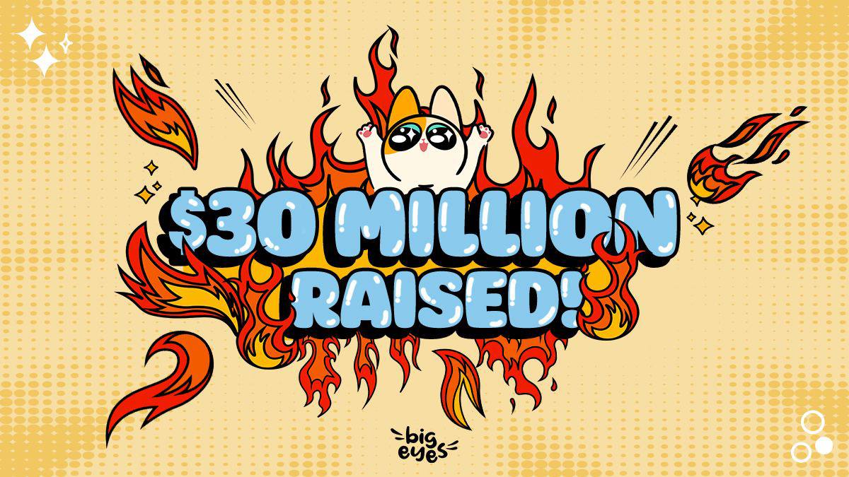 BigEyesCoin's tweet photo. 😼 #CatCrew is not kitten around! 😼

🚀PAWSOME $30 MILLION RAISED!🚀

😽 #BigEyes is proud to have the BEST COMMUNITY in the crypto world! 🫶

🎁Grab your LootBoxes and earn a cute prize!🎁

🐱Join the cute:  https://t.co/sljMUm3uEr

 #crypto #Blockchain #BTC https://t.co/eiavWGL9rr