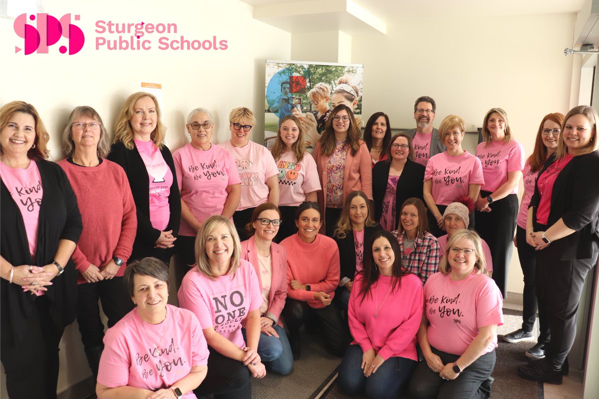 It is Pink Shirt Day! Today, our Division staff and Board of Trustees have their pink shirts on to demonstrate our ongoing commitment to creating safe and inclusive school environments for all students. 
#BeKindAB #PinkShirtDay