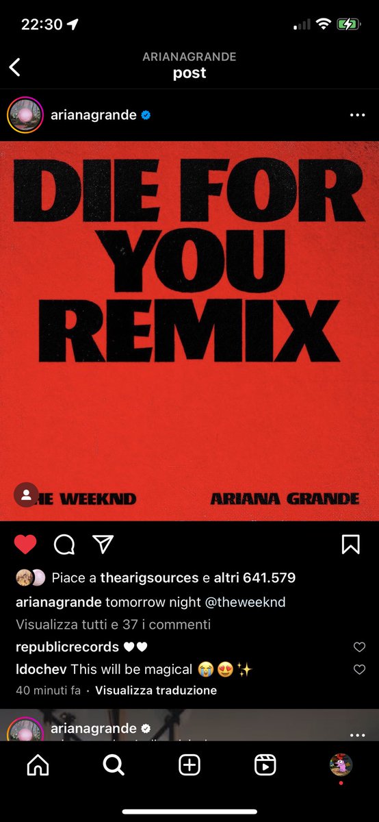 b4dd3stthing's tweet photo. She’s fucking back #ArianaGrande #DieForYou  #DieForYouREMIX https://t.co/NKfAsqlpqM