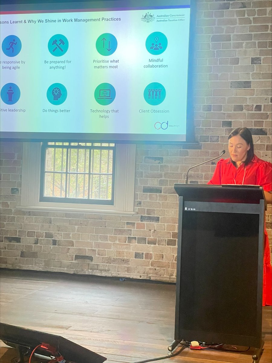 au_call's tweet photo. ATOs Kate Lee today at #WOW2023: "We tackled burnout head-on by prioritising work health and safety breaks and fostering regular interaction with our WFH staff. These efforts continue today, benefiting both our team and our work environment."
#WOWConference #WFM #calldesign https://t.co/3aAwbonRkS